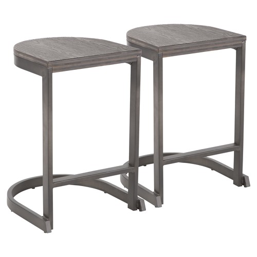Industrial Demi Counter Stool - Set Of 2
